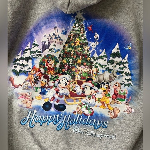 Disney Parks Mickey and Friends Holiday Hoodie - Picture 5 of 5